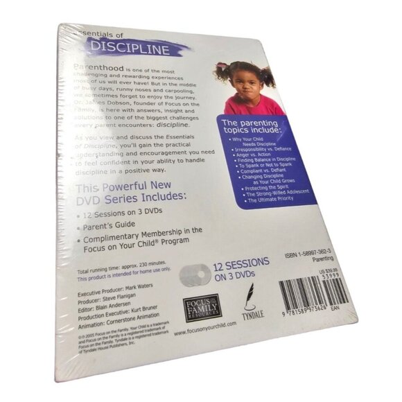 Focus on The Family Your Child Parenting Seminar Essentials of Discipline DVD - Picture 2 of 2